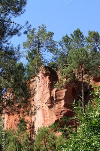 le sentier des ocres,Roussillon village du Vaucluse,Luberon, provence