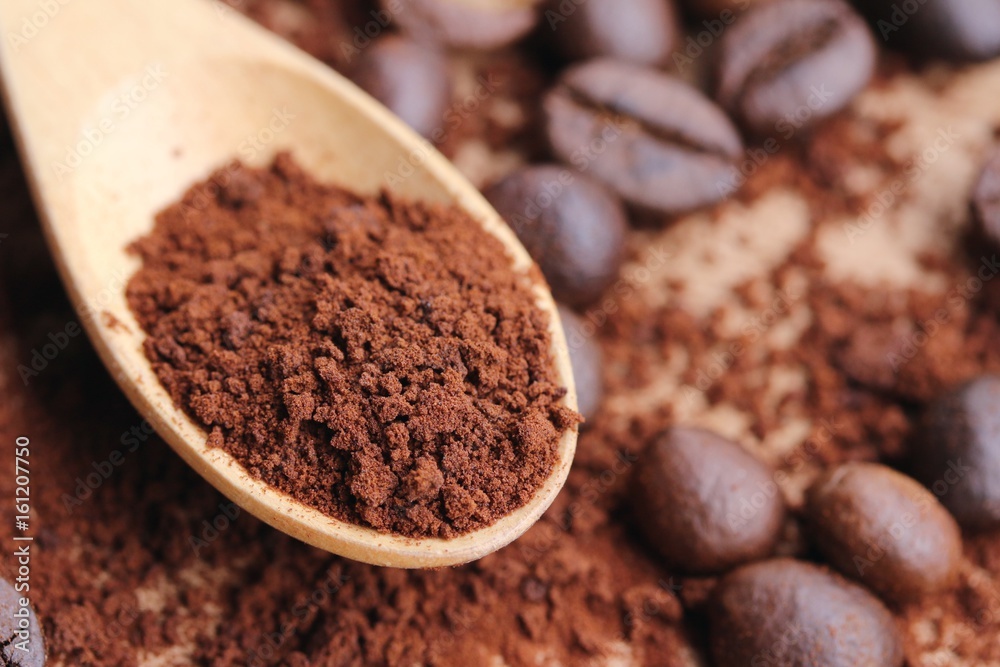 Instant coffee with bean Instant coffee with bean