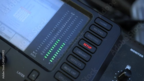 Music Board Sound Mixer Levels
