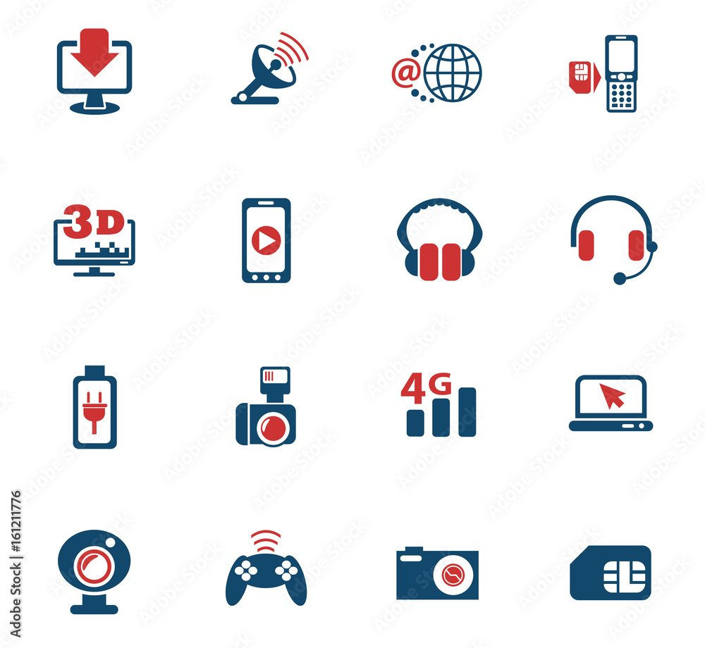 hi tech icon set hi tech icon set