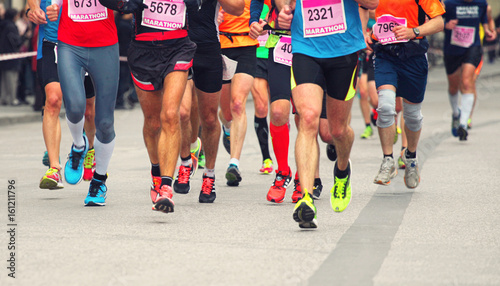 Fototapeta Naklejka Na Ścianę i Meble -  Marathon Läufer
