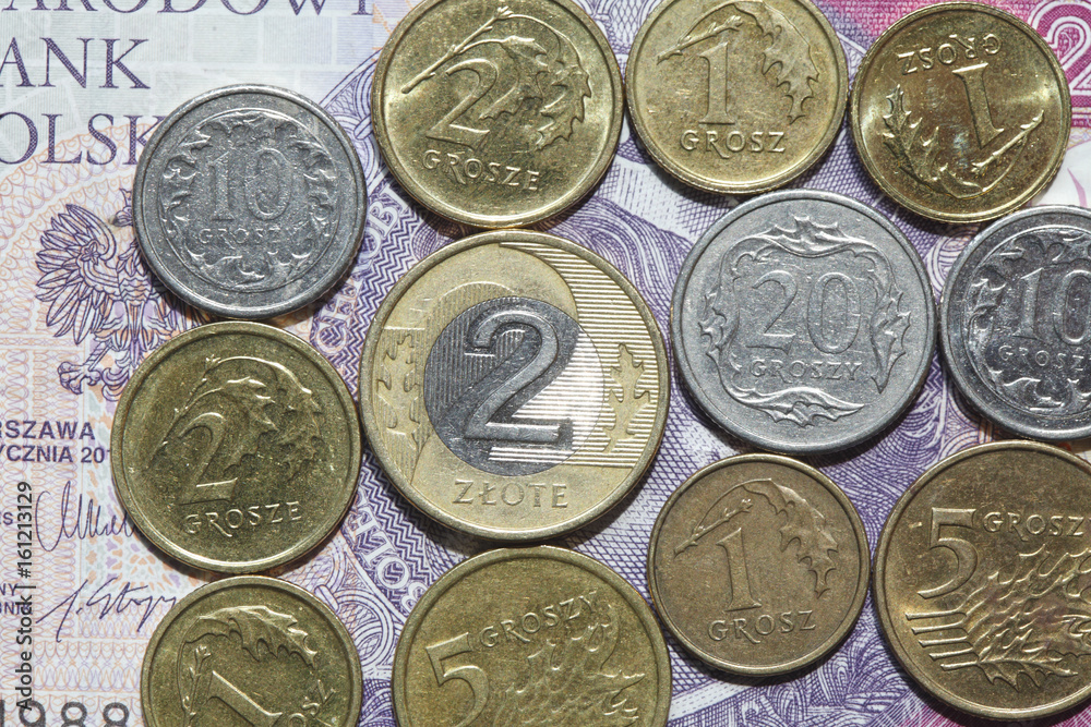 Polnische Zloty M nzen Stock Foto Adobe Stock pln