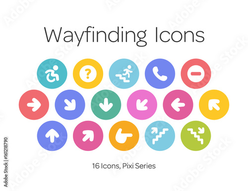 Wayfinding Icons, Pixi Series