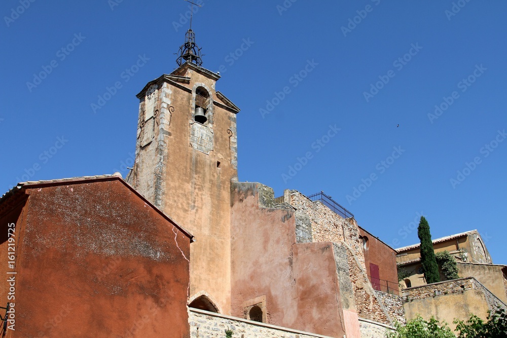 Le village de Roussillon dans le Vaucluse,Provence