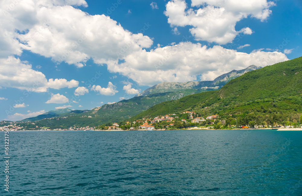 Picturesque Boka Kotor Bay during good sunny weather.