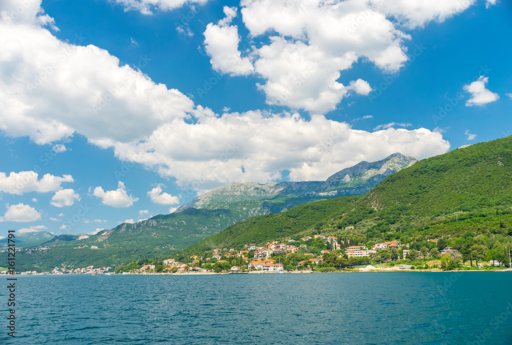 Picturesque Boka Kotor Bay during good sunny weather.