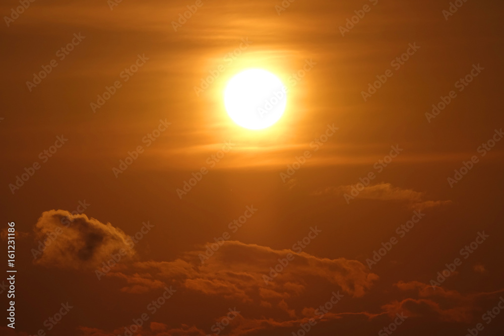 夕景の太陽_706