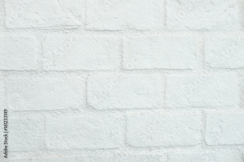 Detail of a white brick wall background
