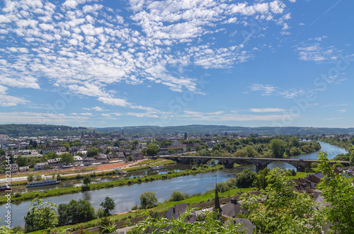 Panoramablick auf Trier Rheinland Pfalz Deutschland