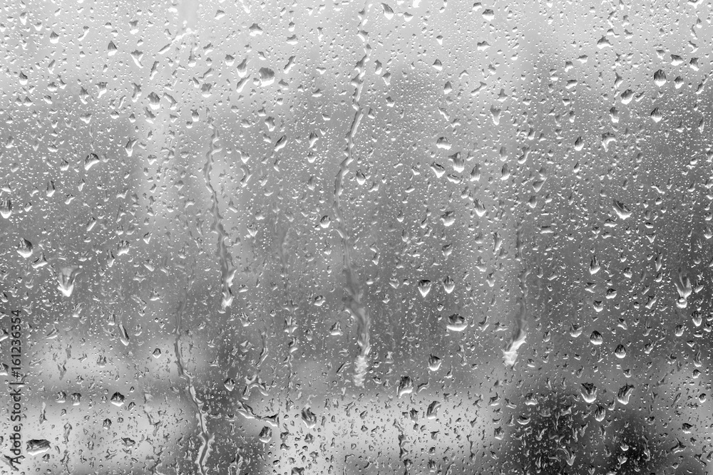 Rain drops on window. The beautiful background. - obrazy, fototapety, plakaty 