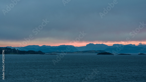 Sunrise in Amoyfjord  Norway