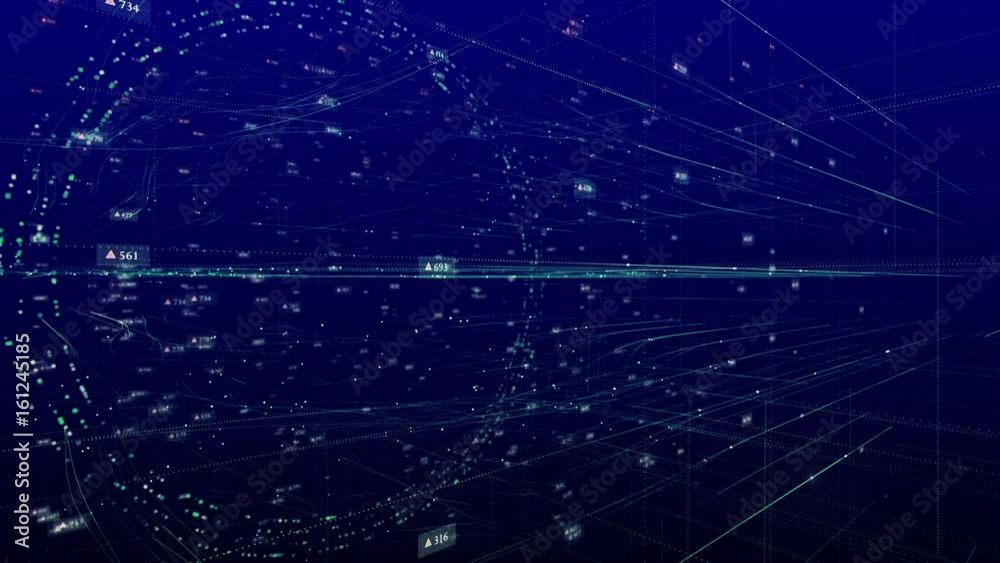 Futuristic intro.Grid and numbers animation.Good for techno opener, titles.Blue color.TYPE2