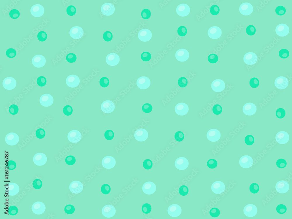 Lindo y colorido fondo geométrico de círculos azules y verdes