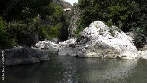 Devil's gorges in the mountains photo