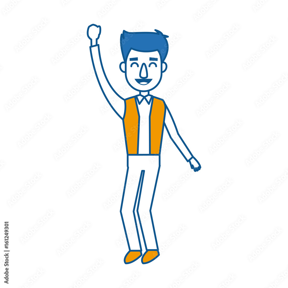standing man business character professional vector illustration