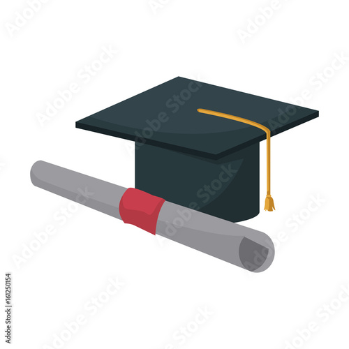 graduation cap and diploma education image
