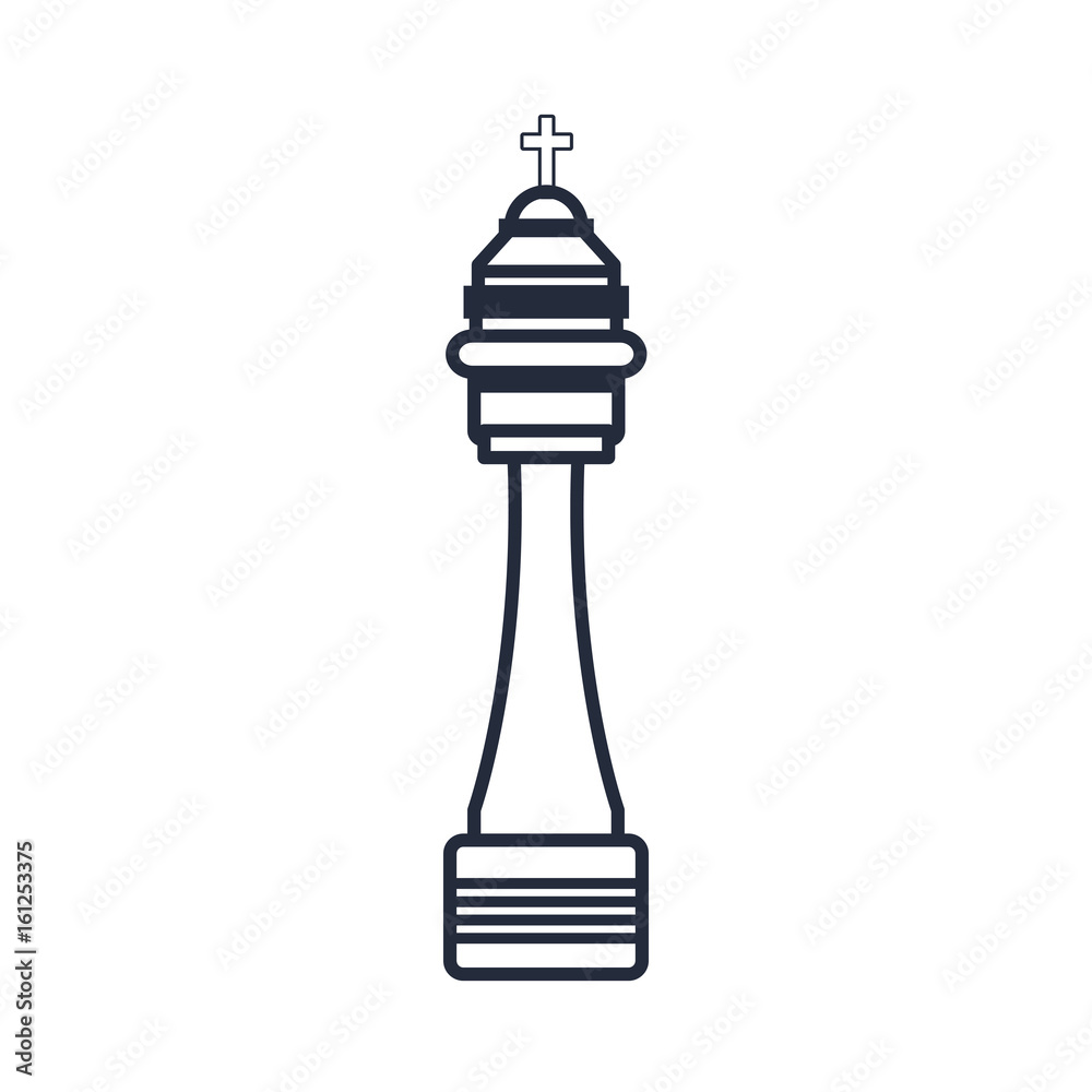 business strategy with chess figure modern vector illustration