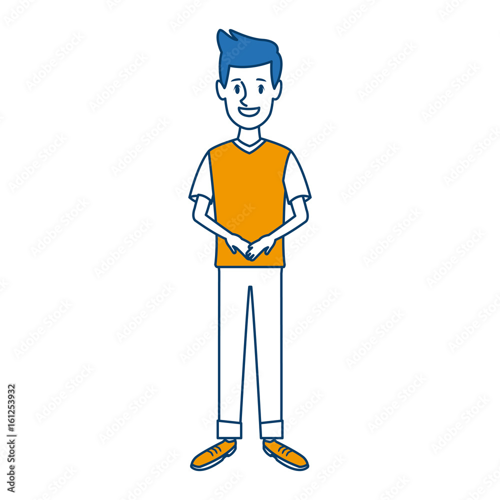 standing man character male people cartoon vector illustration standing man character male people cartoon vector illustration