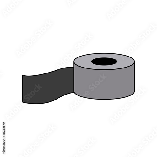 drawing bandage roll medical help equipment vector illustration