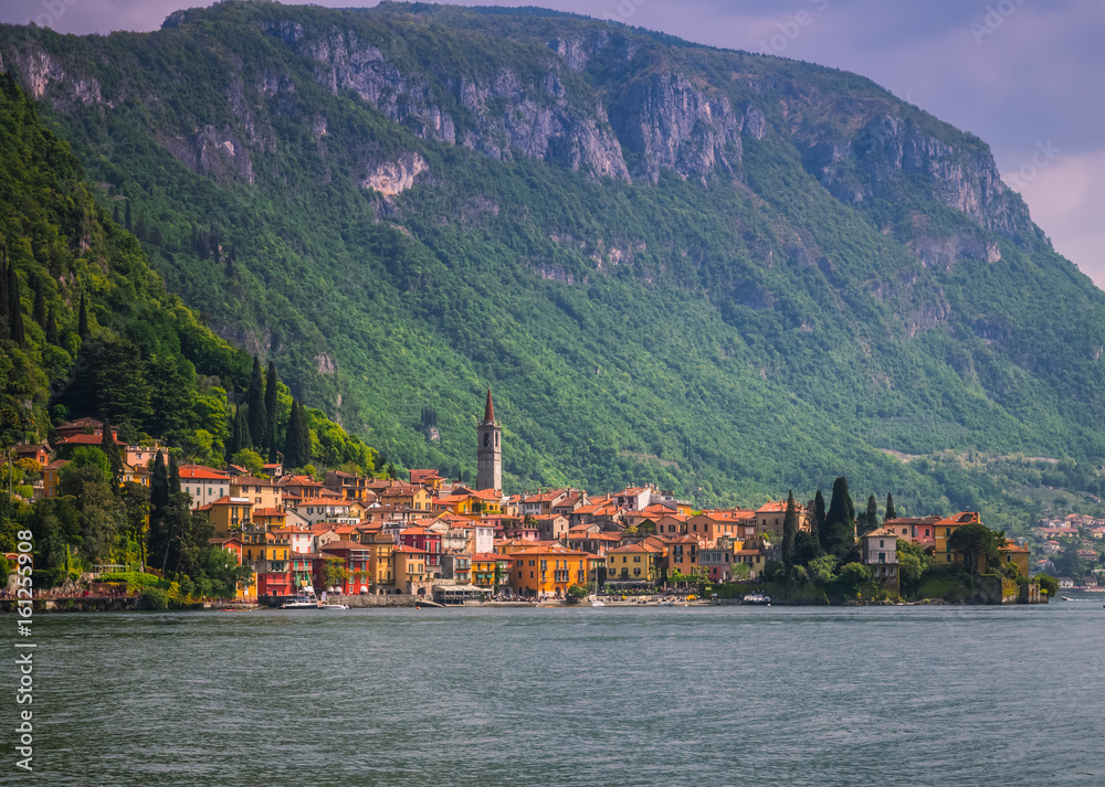 Town of Varenna town at Lake como,Italy