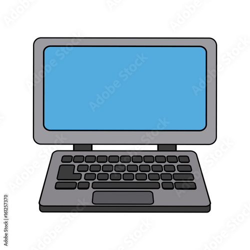 laptop computer device technology wireless vector illustration