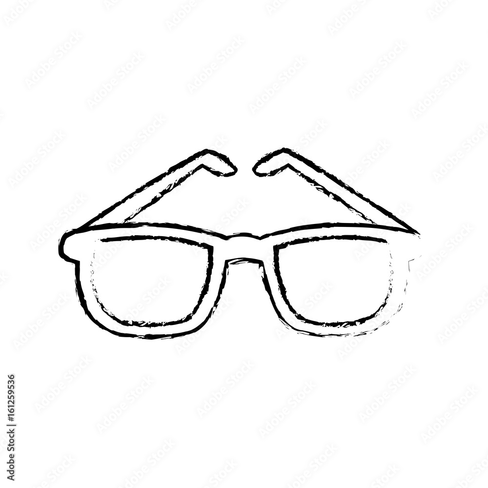 glasses accessory fashion element frame image vector illustration glasses accessory fashion element frame image vector illustration