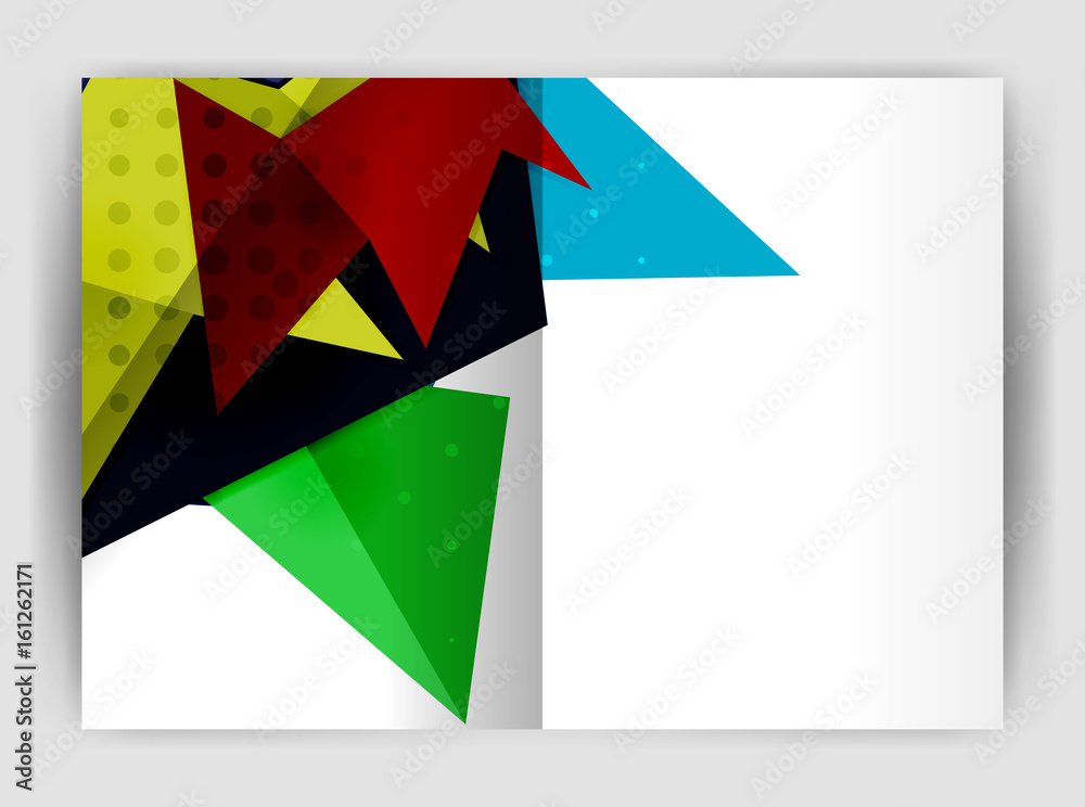 Triangle business print template