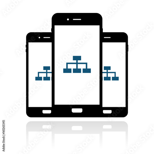 Smartphone Banner - Stammbaum - Netzwerk - Ethernet