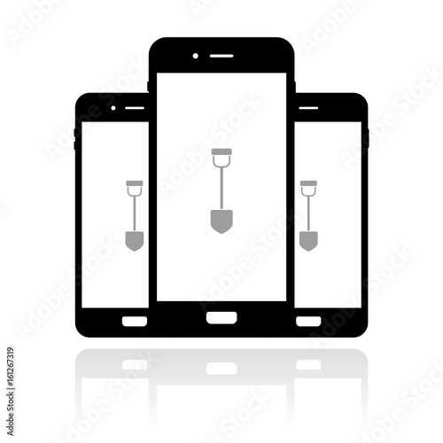 Smartphone Banner - Schaufel