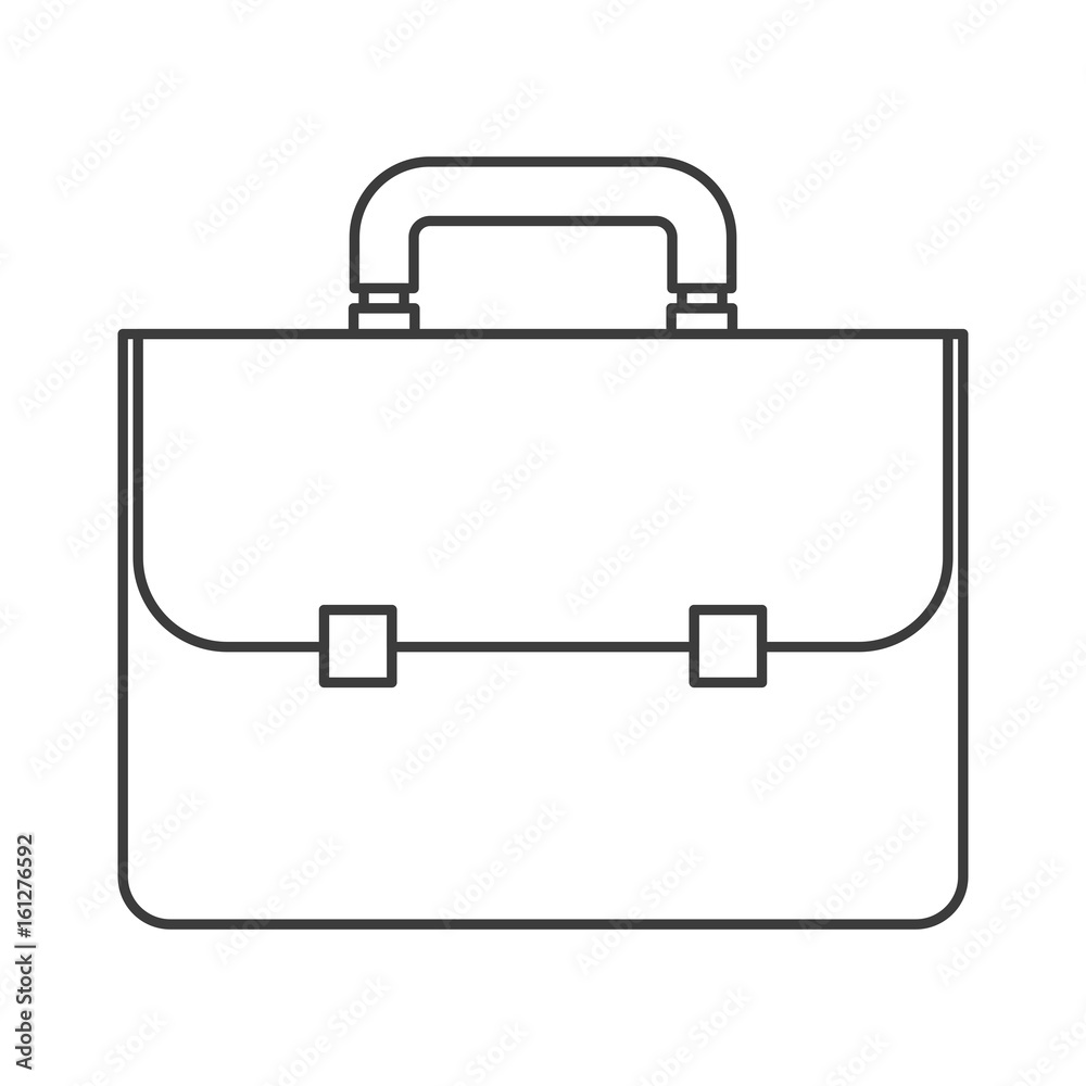 monochrome silhouette of executive briefcase vector illustration monochrome silhouette of executive briefcase vector illustration