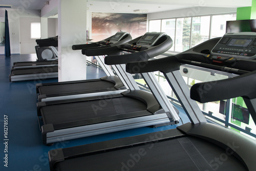 Exercise Machines In A Modern Gym