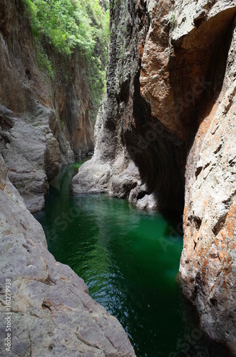 Somoto Canyon in the north of Nicaragua, a popular tourist destination for outdoor activities such as swimming, hiking and cliff jumping