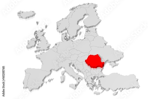 3D map - Romania