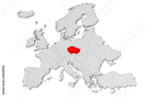 3D map - Czech Republic