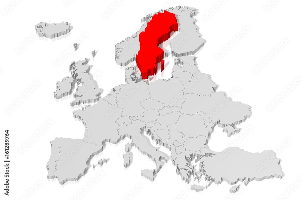 3D map - Sweden