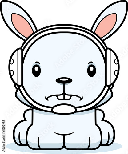 Cartoon Angry Wrestler Bunny