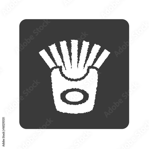 Pommes - Fastfood - Handgezeichnet