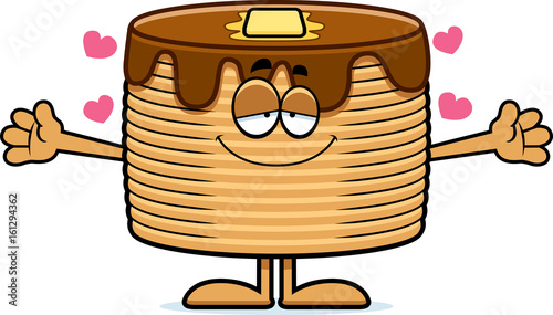 Cartoon Pancakes Hug