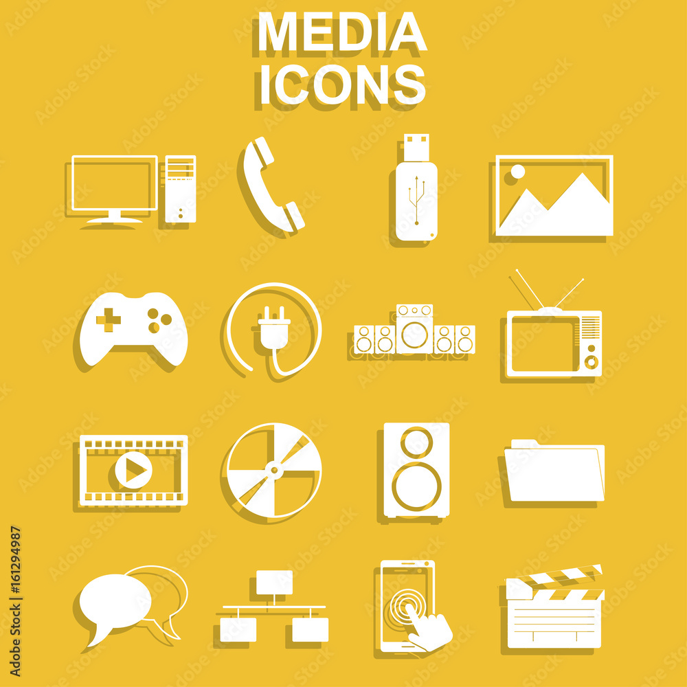 Social media icons Stock Vector | Adobe Stock