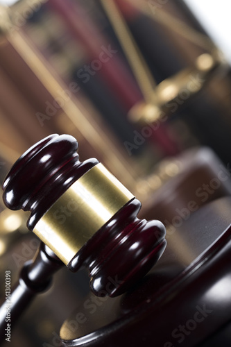 Law concept. Gavel of the judge.
