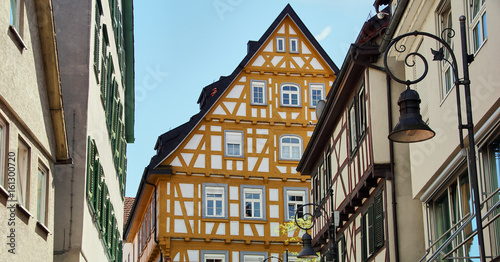 traditional german timber frame house in Waiblingen (Baden-Wuerttemberg)