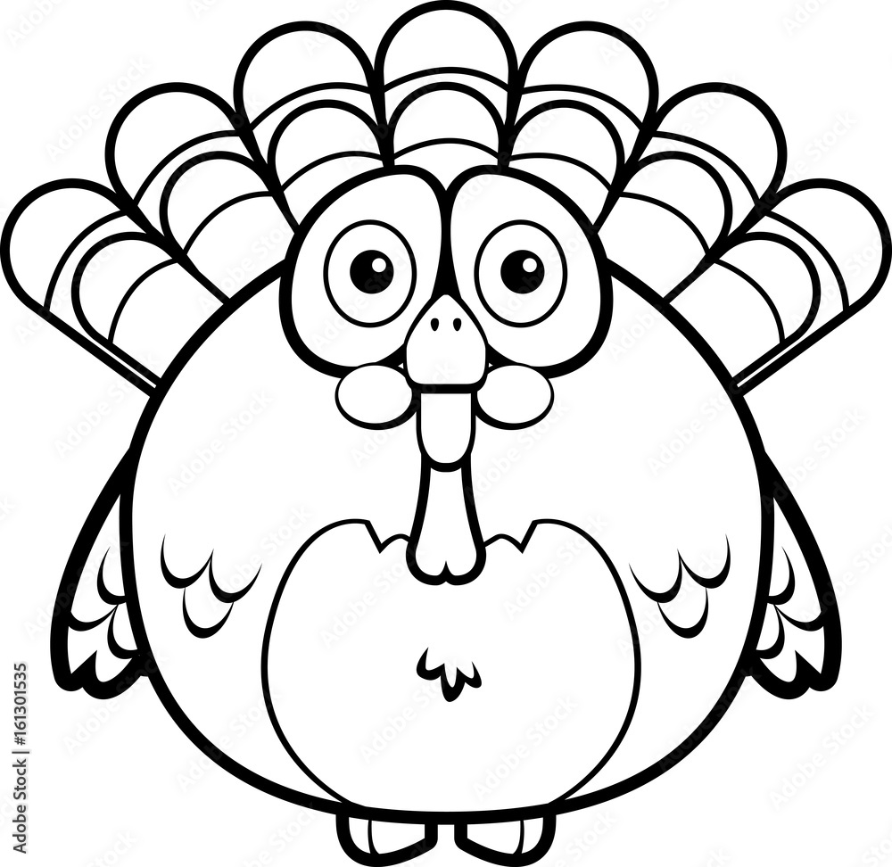 Naklejka premium Cartoon Turkey
