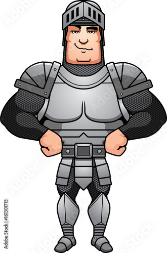 Confident Cartoon Knight