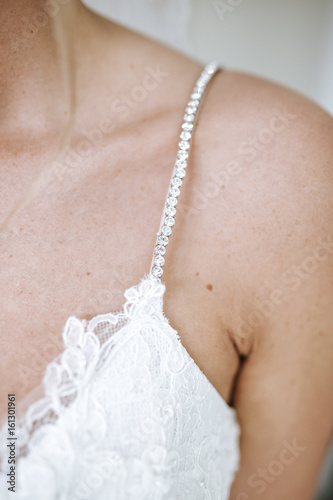 wedding dress shoulder strap  photo