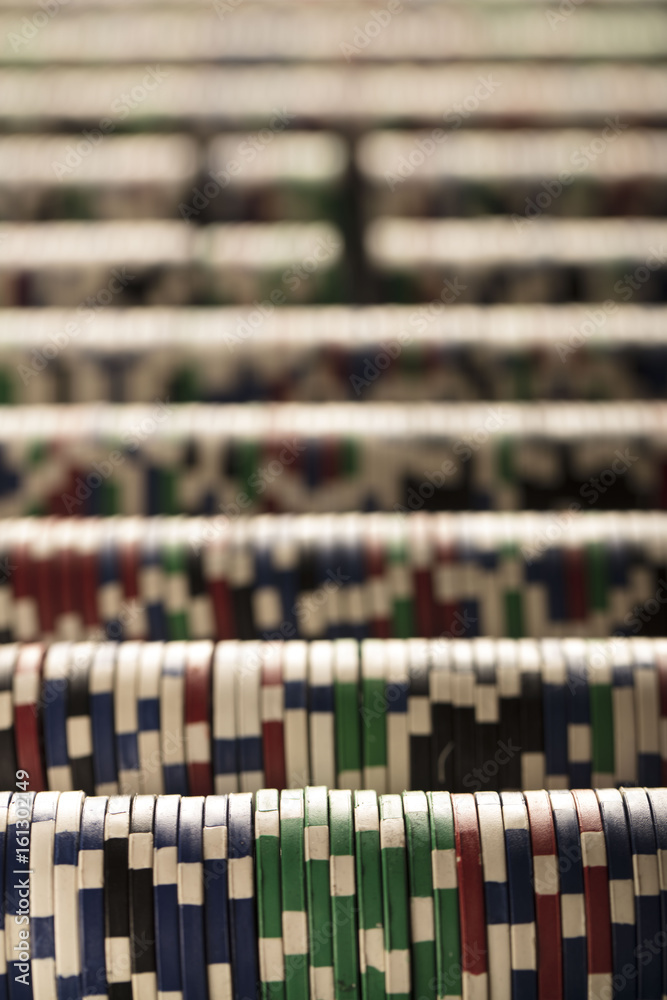 Casino concept. Poker chips. Casino blurred background.
Casino concept. Poker chips. Casino blurred background.