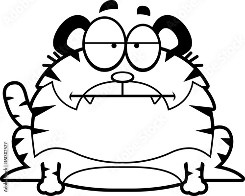Bored Cartoon Tiger