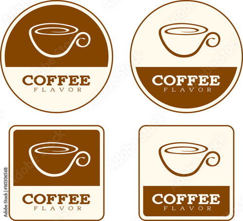 Coffee Flavor Food Labels