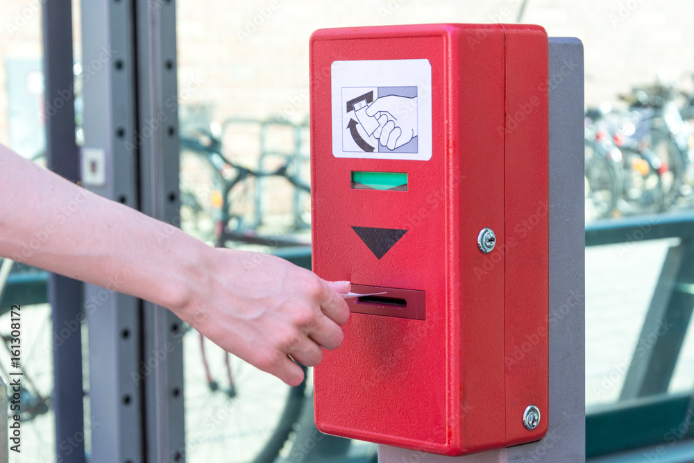Validate a ticket at a red ticket validation machine for the underground Validate a ticket at a red ticket validation machine for the underground
