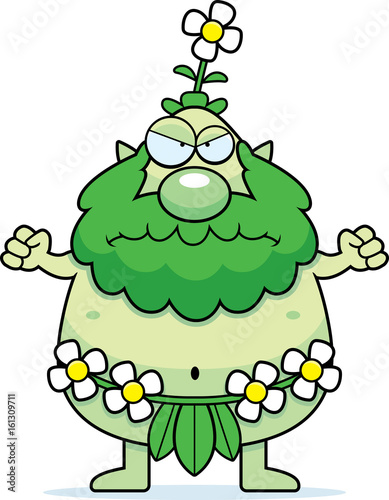Angry Cartoon Forest Sprite