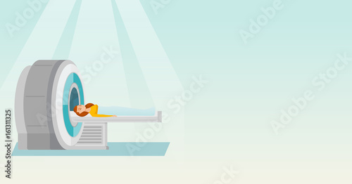 Magnetic resonance imaging vector illustration.